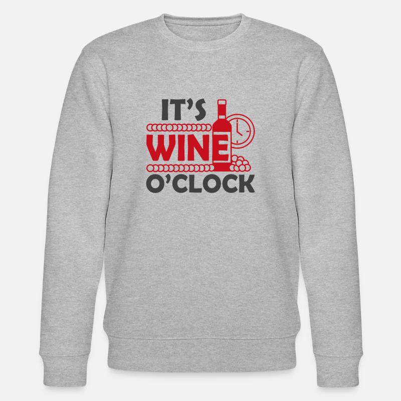 C’est l’heure du vin - Sweat bio CHANGER Stanley/Stella Unisexe - gris chiné
