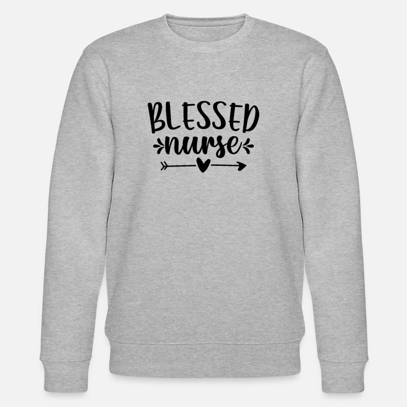 Blessed nurse - Stanley/Stella Unisex Bio-Sweatshirt CHANGER  - Grau meliert
