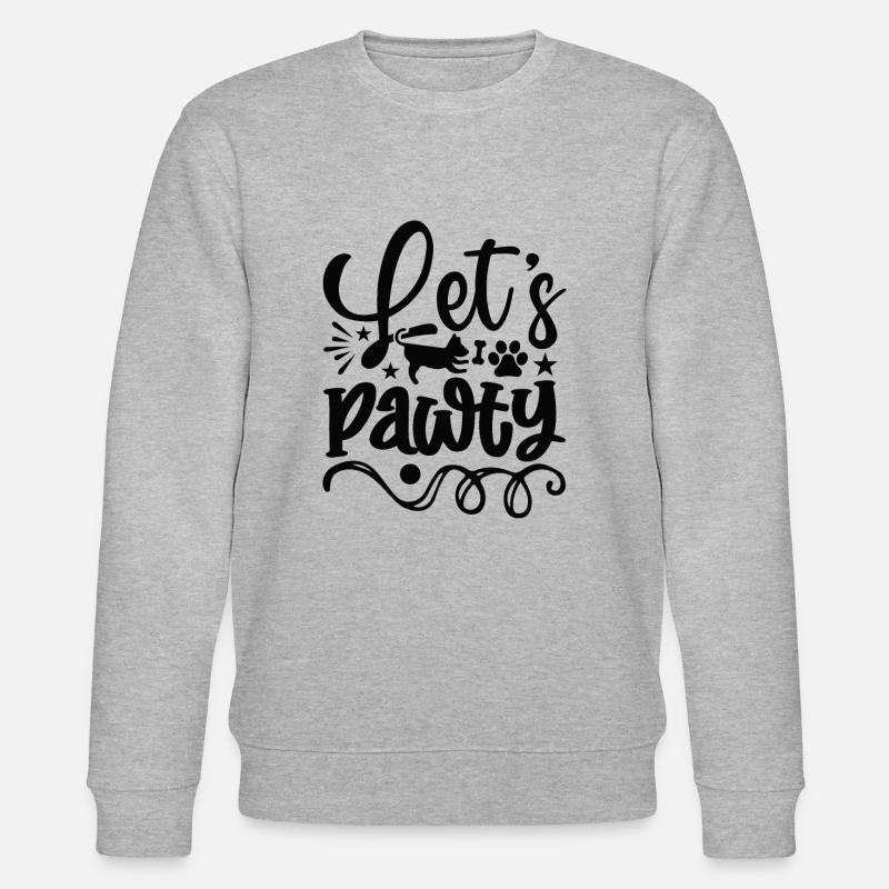 Lets Pawty - Stanley/Stella Unisex Bio-Sweatshirt CHANGER  - Grau meliert