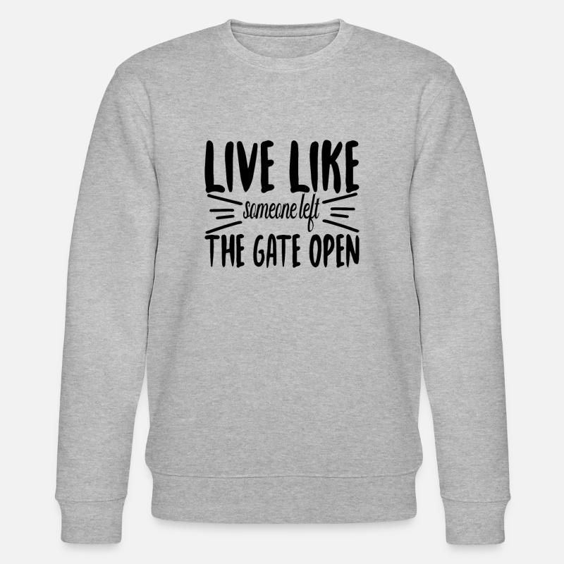 Vivez comme un chien - Sweat bio CHANGER Stanley/Stella Unisexe - gris chiné