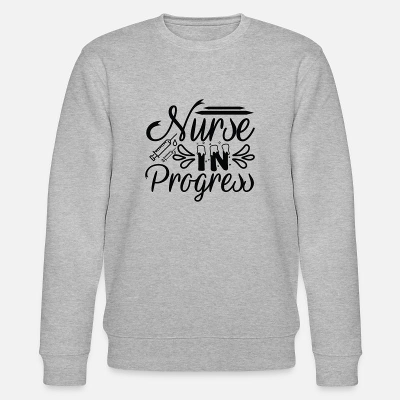 Infirmière en cours - Sweat bio CHANGER Stanley/Stella Unisexe - gris chiné