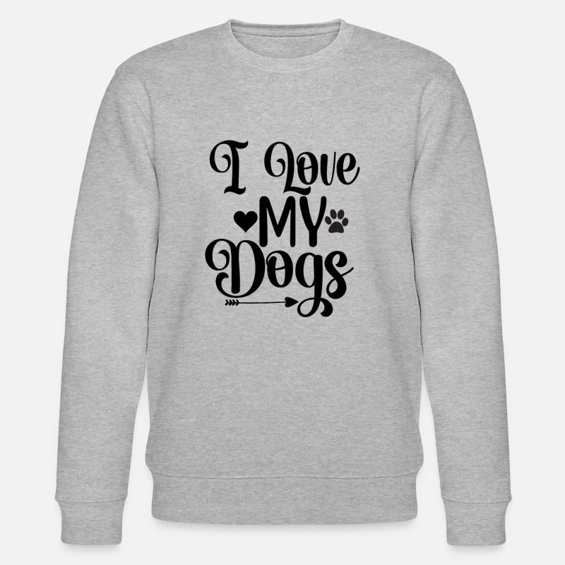 J’aime mes chiens - Sweat bio CHANGER Stanley/Stella Unisexe - gris chiné