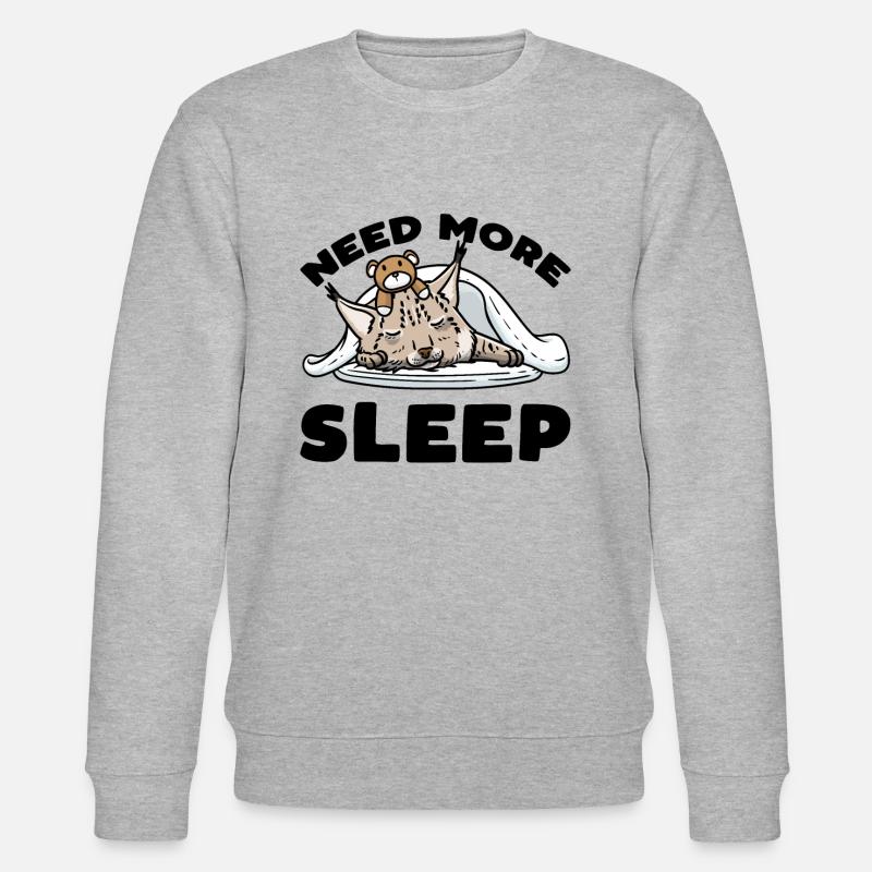 Luchs Katze - Stanley/Stella Unisex Bio-Sweatshirt CHANGER  - Grau meliert