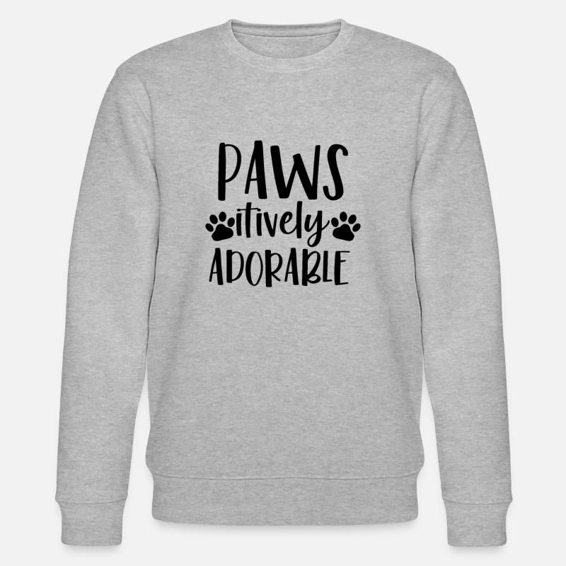 Pawsitively Bewundernswert - Stanley/Stella Unisex Bio-Sweatshirt CHANGER - Grau meliert