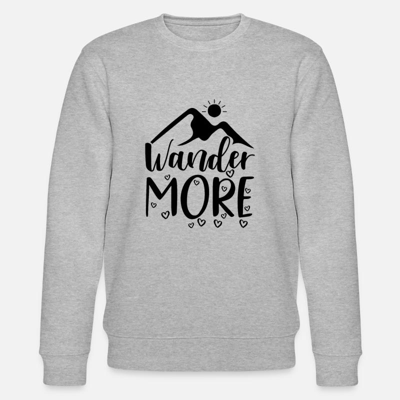 Wandert mehr Wandershirt - Stanley/Stella Unisex Bio-Sweatshirt CHANGER  - Grau meliert