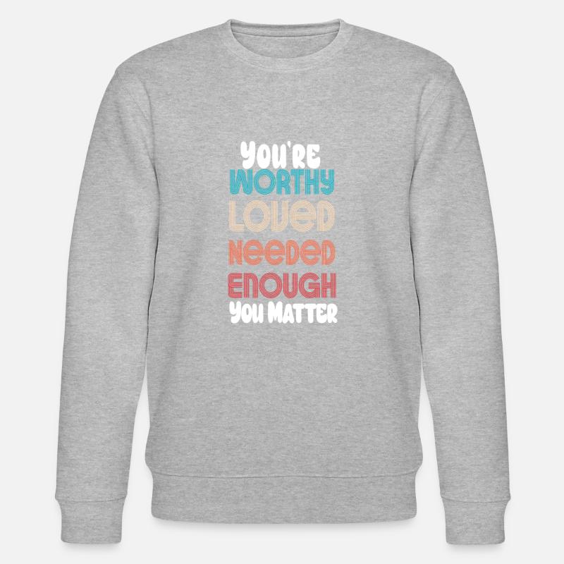 Depression und bipolares Bewusstsein: - Stanley/Stella Unisex Bio-Sweatshirt CHANGER - Grau meliert