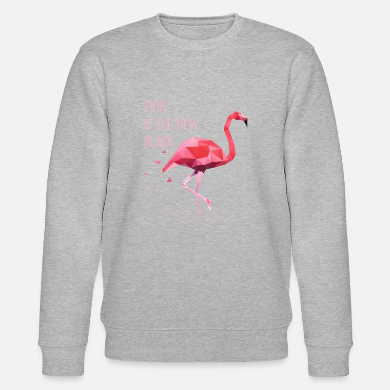 Flamingo - Stanley/Stella Unisex Bio-Sweatshirt CHANGER  - Grau meliert