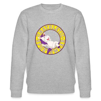 Unathletic Unicorn - Stanley/Stella Unisex Bio-Sweatshirt CHANGER  - Grau meliert - Vorne - Nik (191cm) & Marisol (170cm)