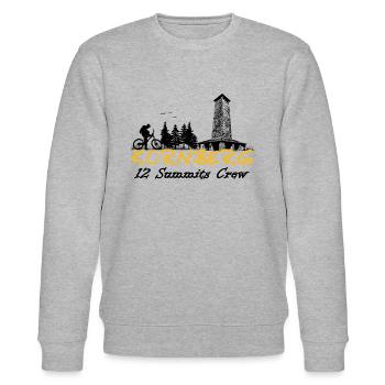 Kornberg ein Gipfel der 12 im Fichtelgebirge - Stanley/Stella Unisex Bio-Sweatshirt CHANGER  - Grau meliert - Vorne - Nik (191cm) & Marisol (170cm)