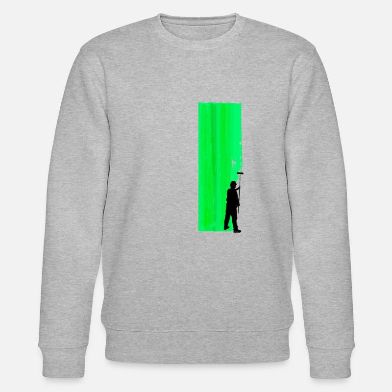 Peignez le mur en vert - Sweat bio CHANGER Stanley/Stella Unisexe - gris chiné