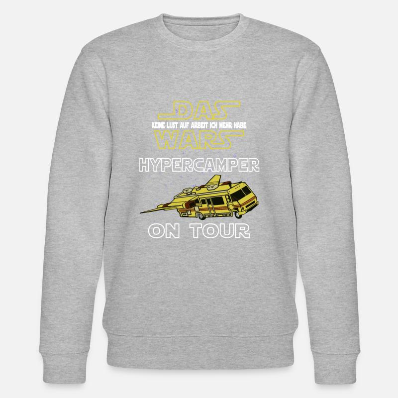 Hypercamper on Tour - Stanley/Stella Unisex Bio-Sweatshirt CHANGER  - Grau meliert