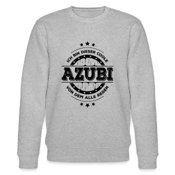 Azubi Kollegen Geburtstag Auszubildender Geschenk - Stanley/Stella Unisex Bio-Sweatshirt CHANGER  - Grau meliert - Vorne - Nik (191cm) & Marisol (170cm)
