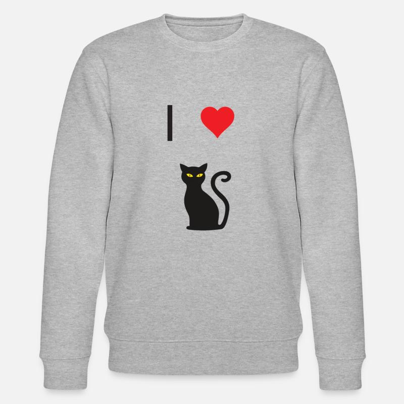 J'aime le chat - Sweat bio CHANGER Stanley/Stella Unisexe - gris chiné