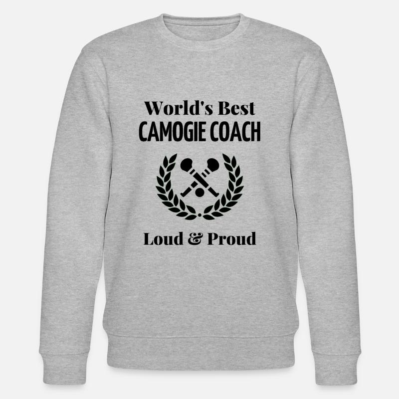 Der beste Camogie-Trainer der Welt. - Stanley/Stella Unisex Bio-Sweatshirt CHANGER  - Grau meliert