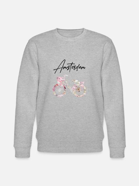 Amsterdam Holland Netherlands - Stanley/Stella CHANGER Unisex Organic Sweatshirt - heather grey