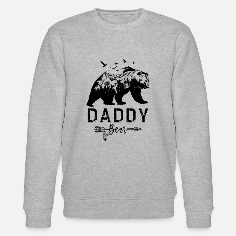Papa Bär - Stanley/Stella Unisex Bio-Sweatshirt CHANGER  - Grau meliert