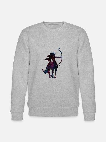 Sagittarius zodiac gift - Stanley/Stella CHANGER Unisex Organic Sweatshirt - heather grey