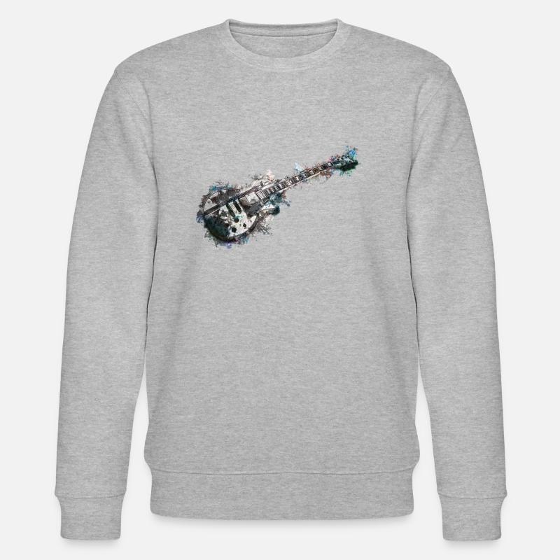 Limitierte Edition - Gitarre - Stanley/Stella Unisex Bio-Sweatshirt CHANGER - Grau meliert