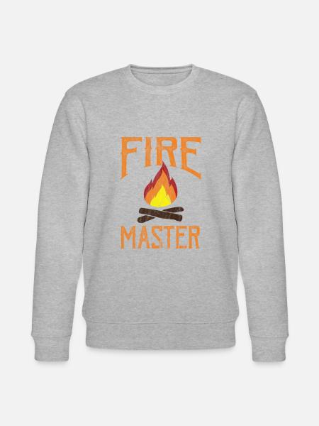 Camping - Fire Master - Stanley/Stella Unisex Bio-Sweatshirt CHANGER - Grau meliert