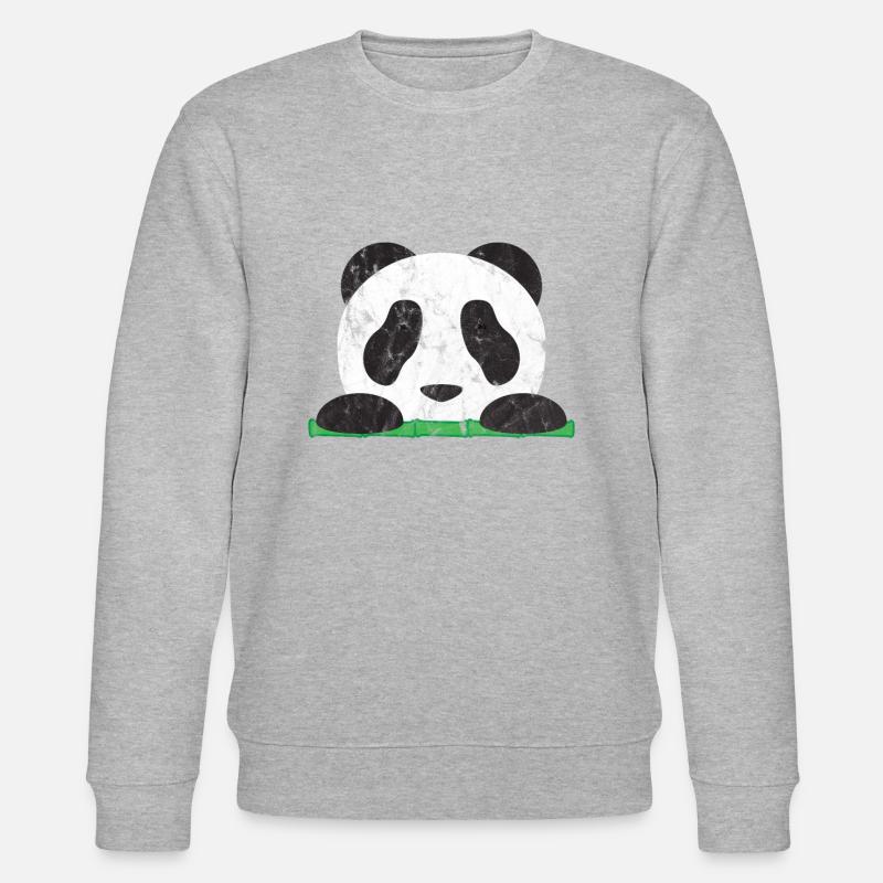 Animaux Panda - Sweat bio CHANGER Stanley/Stella Unisexe - gris chiné