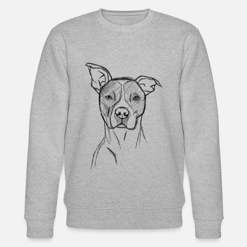 Hündchen - Stanley/Stella Unisex Bio-Sweatshirt CHANGER  - Grau meliert