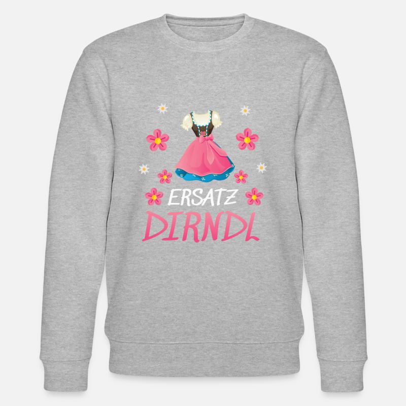 Dirndl Ersatz - Stanley/Stella Unisex Bio-Sweatshirt CHANGER  - Grau meliert