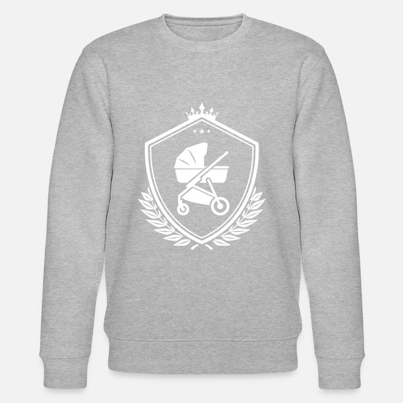 Kinderwagen schild - Stanley/Stella Unisex Bio-Sweatshirt CHANGER  - Grau meliert