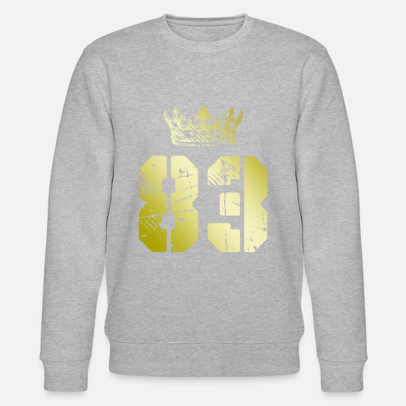 83 Couronne numérique - Sweat bio CHANGER Stanley/Stella Unisexe - gris chiné