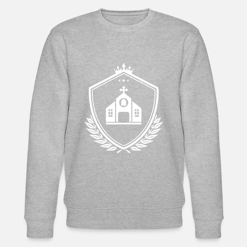 Kirche Wappen - Stanley/Stella Unisex Bio-Sweatshirt CHANGER  - Grau meliert
