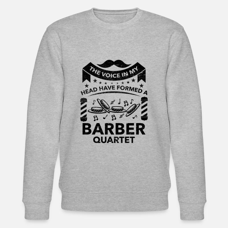 Funny Barbershop Quartet - Stanley/Stella Unisex Bio-Sweatshirt CHANGER  - Grau meliert