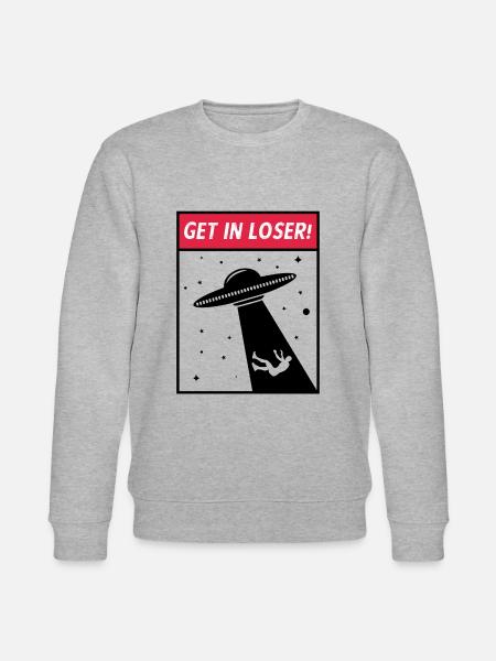Ufo alien abduction - Stanley/Stella CHANGER Unisex Organic Sweatshirt - heather grey