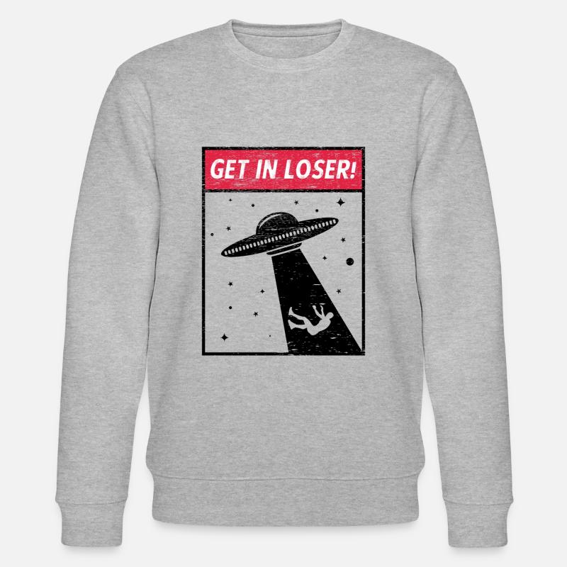 Space abduction - Stanley/Stella CHANGER Unisex Organic Sweatshirt - heather grey