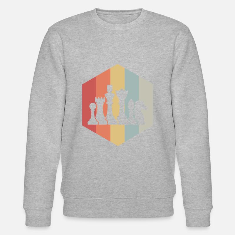 chess - Stanley/Stella CHANGER Unisex Organic Sweatshirt - heather grey