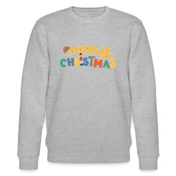 MERRY CHRISTMAS - Sweat bio CHANGER Stanley/Stella Unisexe - gris chiné - Devant - Nik (191cm) & Marisol (170cm)