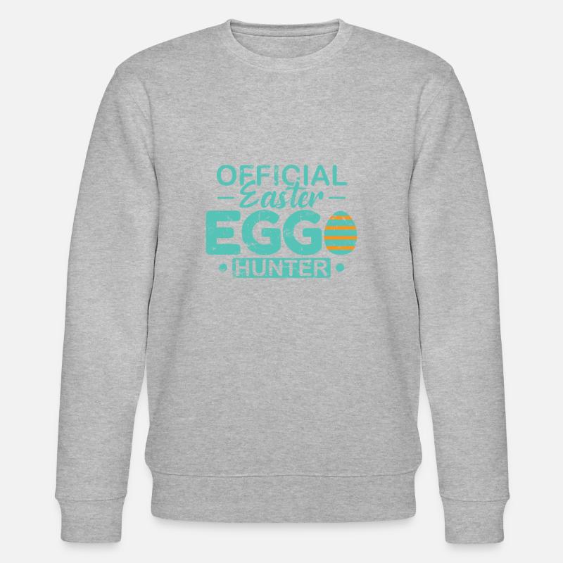 Official Easter Egg Hunter Osterhase - Stanley/Stella Unisex Bio-Sweatshirt CHANGER - Grau meliert