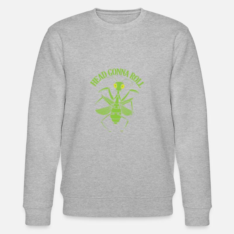 Head Gonna Roll Mantis - Stanley/Stella Unisex Bio-Sweatshirt CHANGER  - Grau meliert
