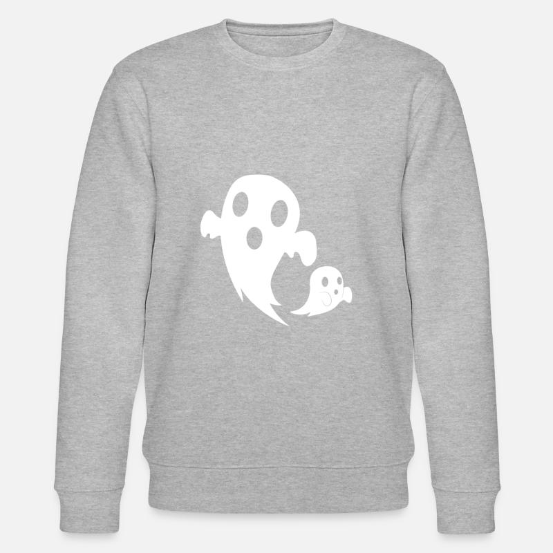 Two ghosts - Stanley/Stella CHANGER Unisex Organic Sweatshirt - heather grey