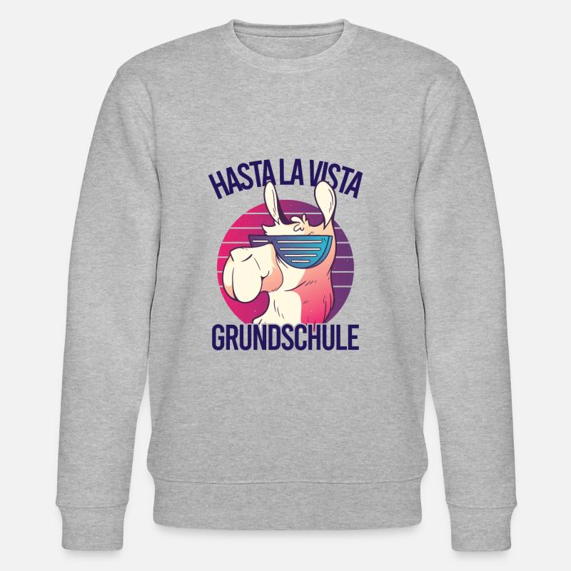 Grundschul Abgänger 2023 Grundschule Abschied - Stanley/Stella Unisex Bio-Sweatshirt CHANGER  - Grau meliert