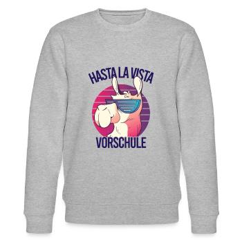 Vorschulkind Verabschieden Kindergarten Vorschule - Stanley/Stella Unisex Bio-Sweatshirt CHANGER  - Grau meliert - Vorne - Nik (191cm) & Marisol (170cm)