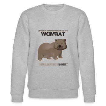 Wombat - Stanley/Stella Unisex Bio-Sweatshirt CHANGER  - Grau meliert - Vorne - Nik (191cm) & Marisol (170cm)