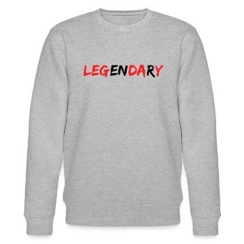 LEGENDARY - Stanley/Stella CHANGER Unisex Organic Sweatshirt - heather grey - Front - Nik (191cm) & Marisol (170cm)