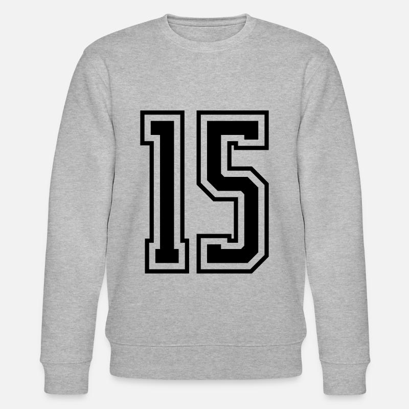 15 Numéro de numéro - Sweat bio CHANGER Stanley/Stella Unisexe - gris chiné