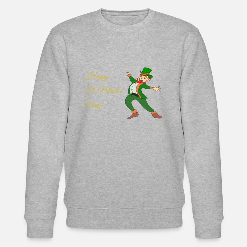 St. Patrick's Day - Stanley/Stella Unisex Bio-Sweatshirt CHANGER  - Grau meliert