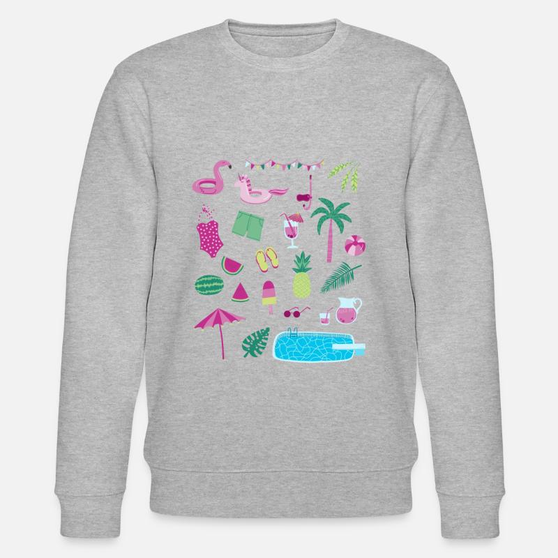 Fête de la piscine - Sweat bio CHANGER Stanley/Stella Unisexe - gris chiné