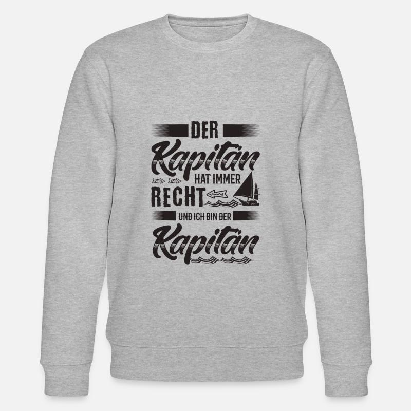 Kapitän - Stanley/Stella Unisex Bio-Sweatshirt CHANGER  - Grau meliert