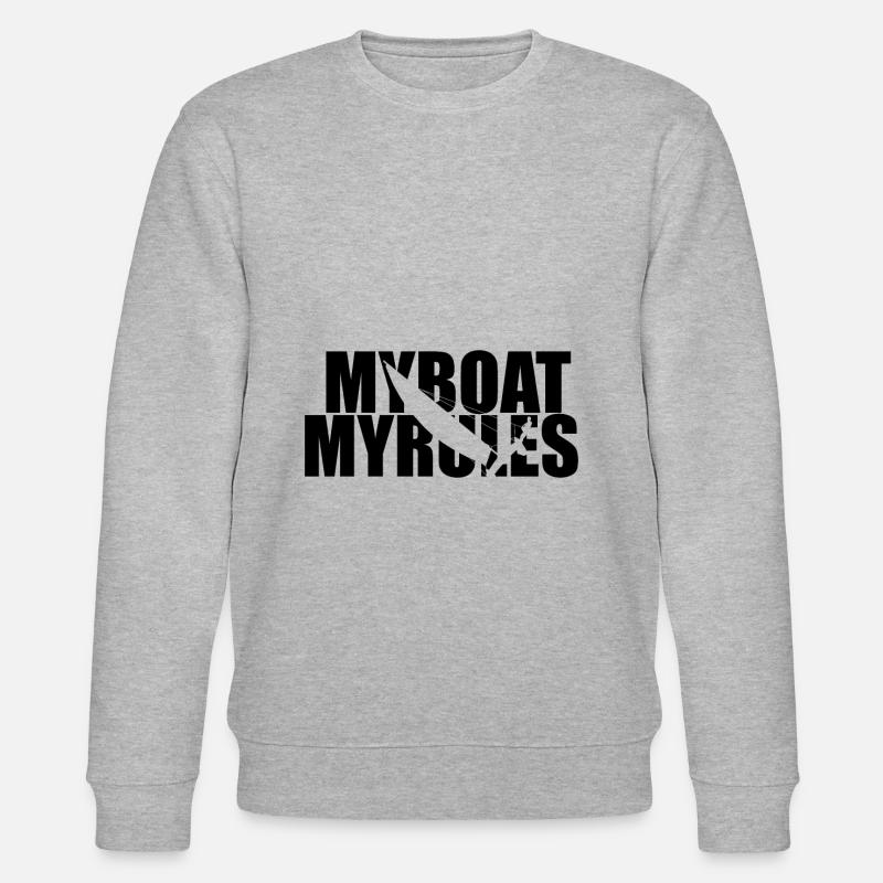 MyBoat MyRules - Voile, Marin - Sweat bio CHANGER Stanley/Stella Unisexe - gris chiné