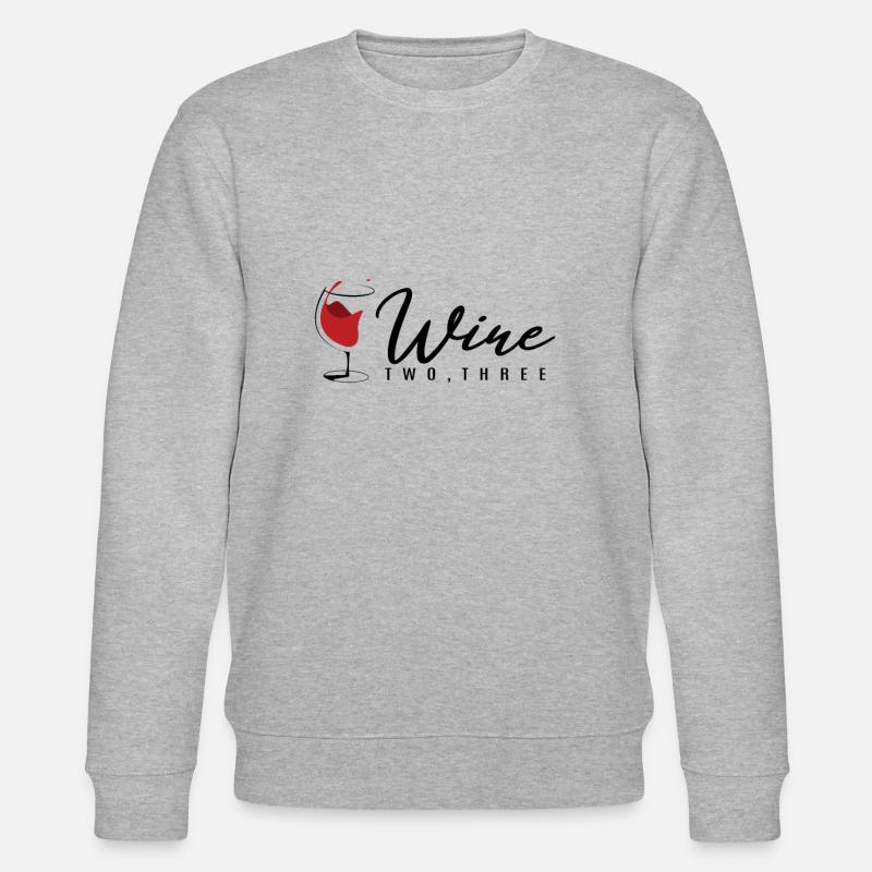Wine two three - Stanley/Stella CHANGER Unisex Organic Sweatshirt - heather grey