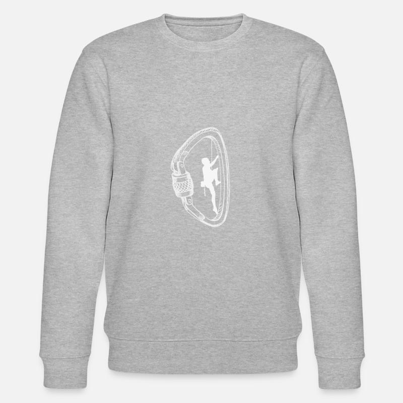 Climbing climbers bouldering boulderers - Stanley/Stella CHANGER Unisex Organic Sweatshirt - heather grey