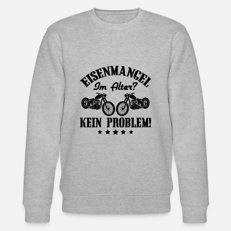 motorrad - Stanley/Stella Unisex Bio-Sweatshirt CHANGER  - Grau meliert