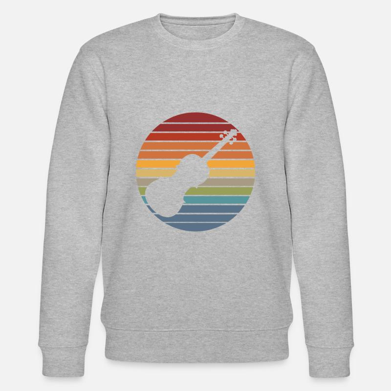 Cadeau violon violoniste - Sweat bio CHANGER Stanley/Stella Unisexe - gris chiné